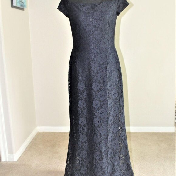 Lauren Ralph Lauren Luiana Lace Overlay Evening 8 - Picture 2 of 9